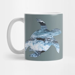 Ocean inside, sea turtle design Mug